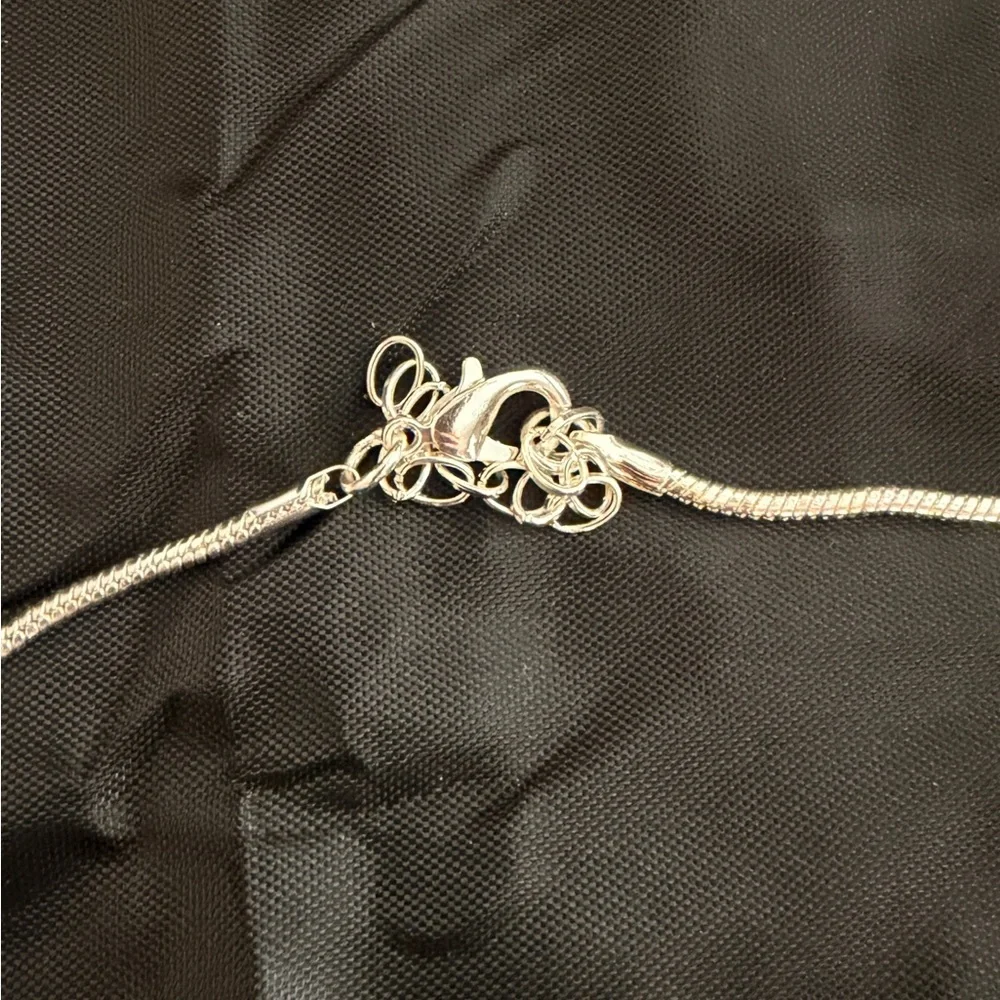 Silver Dragonfly Pendant Necklace - Picture 3 of 3